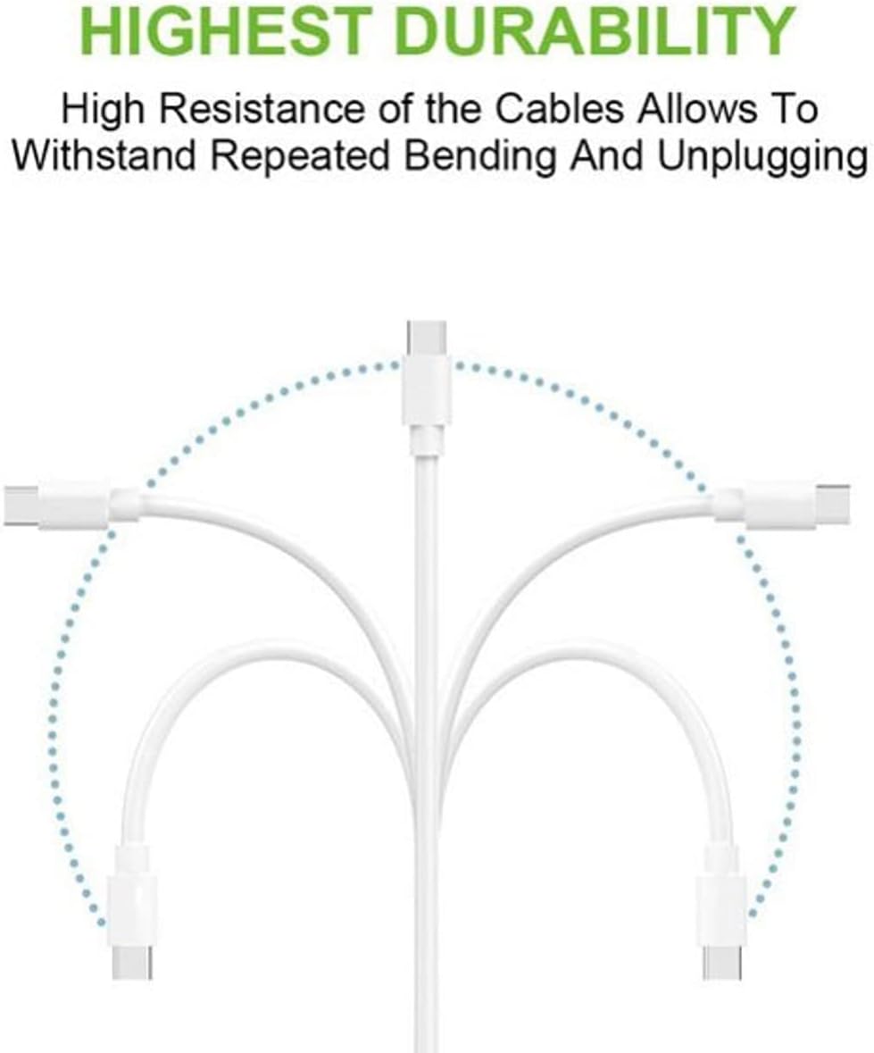 Samsung Galaxy USB-C Cable (USB-C to USB-C) - White- US Version with Warranty, Laptop
