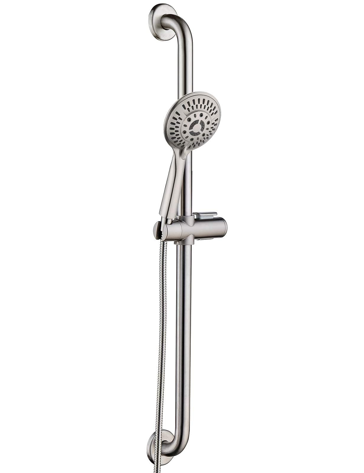fcrb shower slide 28㎝ white OFFO Shower Slide Bar 28 Inches Adjustable Installation