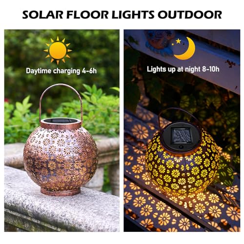 Solarleuchten Ersatzteile 8cm, 6 Stück Solar Ersatzdeckel, Top mit LED, IP65 Wasserdicht LED Solarmodule Ersatz für Gartenlaterne