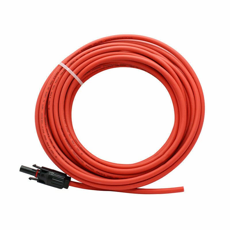 CraigSolar.co.uk Solar Cable Pair of 5M 6mm2 cable Red/Black with Mc4 plugs attached - Image 3