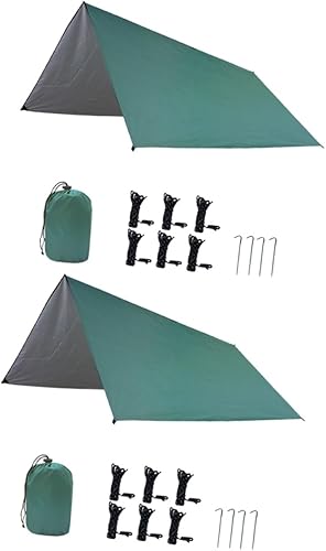 2 juegos de toldo para la playa, tienda de campaña para exteriores, sombra al aire libre, tipi, manta de pícnic, mochilero, tienda de campaña,