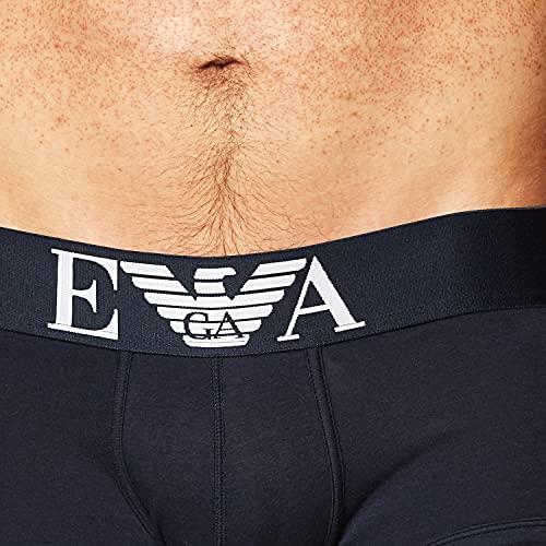 Emporio Armani Mens Cotton Stretch Trunks Underwear, Marine, Large Us #TOP1