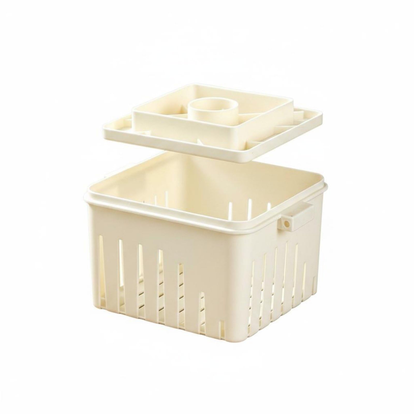 Multi-Use ABS Tofu Mold DIY Tofu Former Mold Easy to Clean Soy Milk Curd Press Sturdy for Beginners, Home, Large - No Lid-image-34