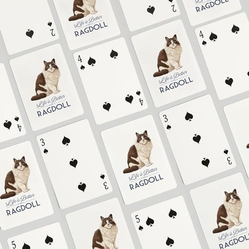 Lantern Press Baraja de 52 Cartas de Póker Ragdoll Cat miniatura 4