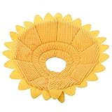 Schutzkragen Halskrause Pet Recovery E Collar Baumwolle Sunflower Collar Neck Cone Kegelkragen Pet Protective Collar für Hund und Katze
