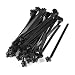Uxcell Nylon Umbrella Wing Push Mount Cable Tie, 167mm x 6.5mm, 40 Pcs, Black