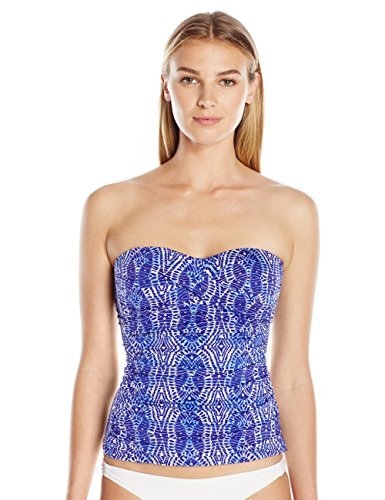 Amazon Brand - Lark & Ro Women's Twist Bandeau Tankini Top