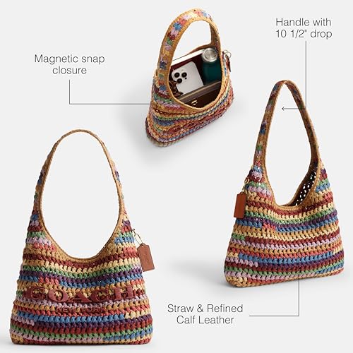 Image of COACH Brooklyn Shoulder Bag 28 in Straw