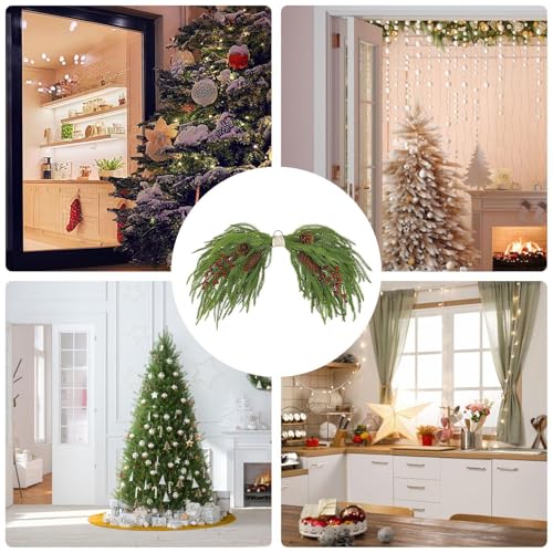 Couronne de Noël extérieur suspendable durable pour porte et clôture