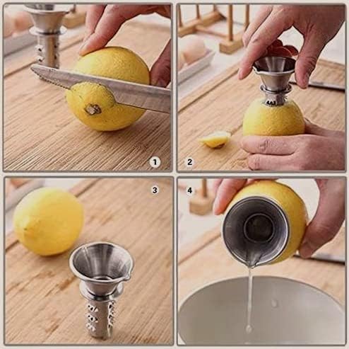 Miniatura 7 de Exprimidor manual de la lima cítrica práctico del Juicer de la rebanada del limón fijado para la elegancia del plato de cena