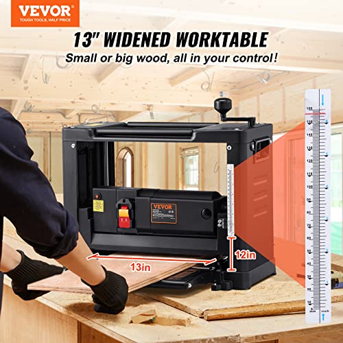 VEVOR 13-Inch Two-Blade Planer