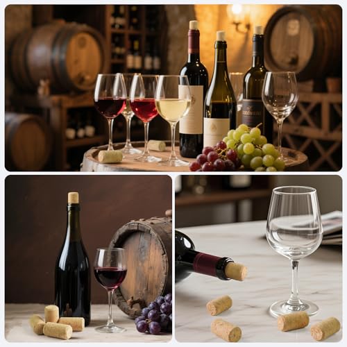 50 Stück Korken zum Basteln 21x40mm,Holz Flaschenkorken Naturkorken für Weinflaschen,Unbedruckte Weinkorken für Wein,Bier und Bastelarbeiten