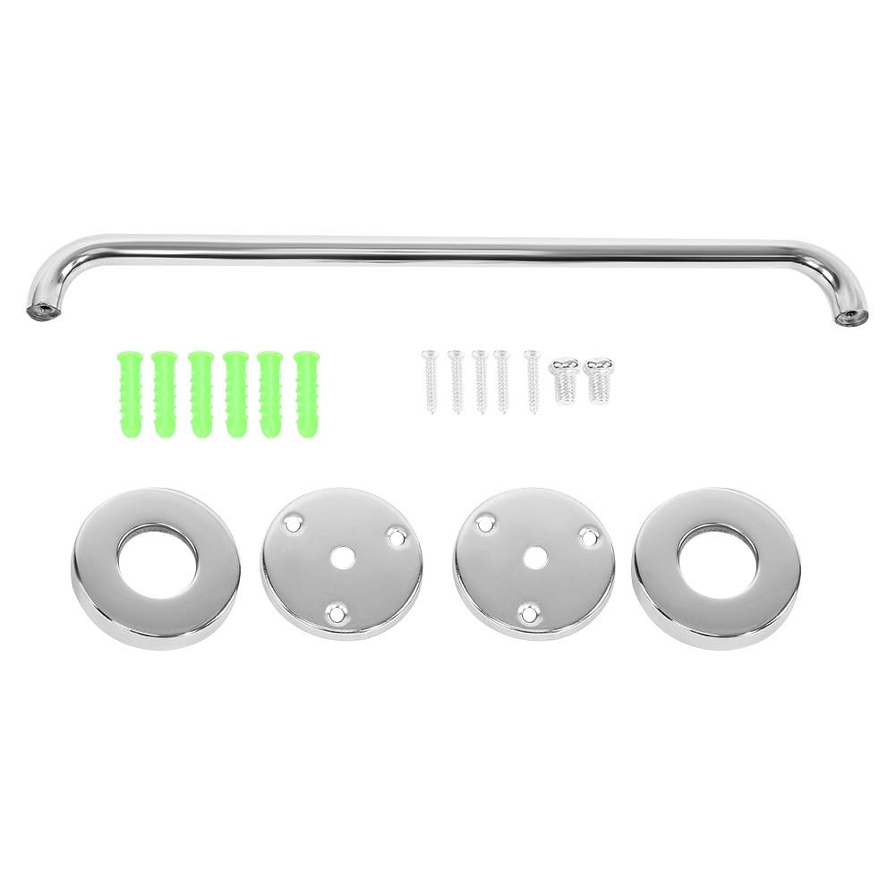 Fkxsxaz Bathroom Grab Bars 60Cm Glossy Stainless Steel Bathtub Handrail Safety Grab Bar For The Old People Armrest Handle
