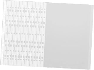 HONMEET 100Pcs Pastas De Plástico Protetores De Folha Transparente Pastas De Envelopes Transparentes Com Bolsos Protetor De Página De Carregamento Mangas De Folha De Plástico Sacos De