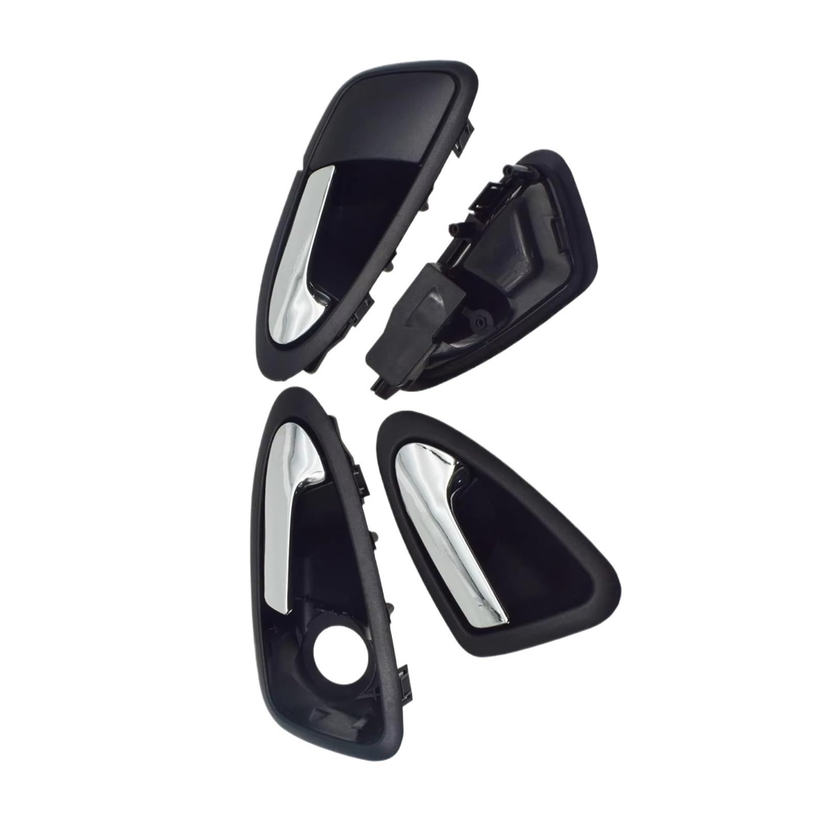 LOLHOIKILM Interior Inner Door Handle for Seat for Ibiza 2009 2010 2011-2017 Interior Side Inner Door Handle 6J1837113A 6J1837114A Handle Trim
