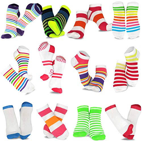Image of Fun Novelty Low Cut Ankle Cute Socks School Dress Cheap Socks for Women Men Junior Teen 12pair 18pair