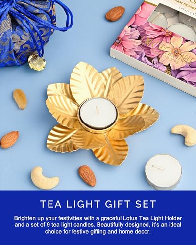 Image of HyperFoods Diwali Hamper Gifts DryFruit Combo Pack Rawfruit's Handcrafted Potli Blue Dry Fruits Pack of 4 Almond Cashew Raisins Pistachios 495 Gr Diwali Gifts for Family and Friends DryFruit Gift Box