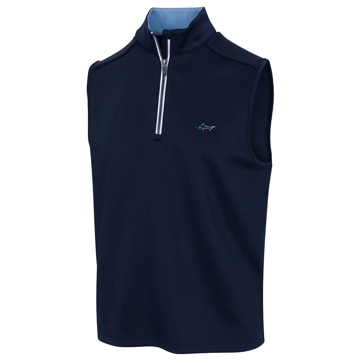 Greg Norman Coastal Tech Half Zip Golf Gilet - Small/Navy
