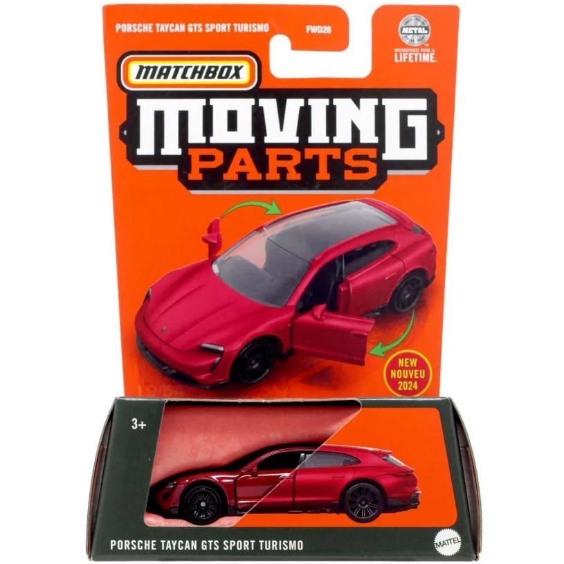 米澤【 マーキュリー モントクリア赤ワイパー連動】tinブリキtoy car箱無 Amazon.com: Matchbox Moving Parts, Porsche Taycan GTS Sport