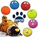 Adusa Latex Dog Chewing Squeaky Ball Toys Face Fetch Play Toy for Puppy Small Medium Pets Dog cat 6PCS/Set