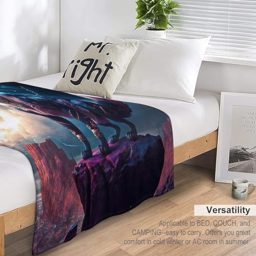 Couverture douce et chaude loup 130x150 cm, le cadeau idéal - 7