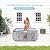 HUGROVE 73 inch Square Inflatable Hot Tub, 4-6 Person Portable Outdoor Spa with 130 Bubble Jets&Insulated Cover, Digital Control Panel, 6 Filters, 110-120V Input, Up to 104°F (Wooden Gray)