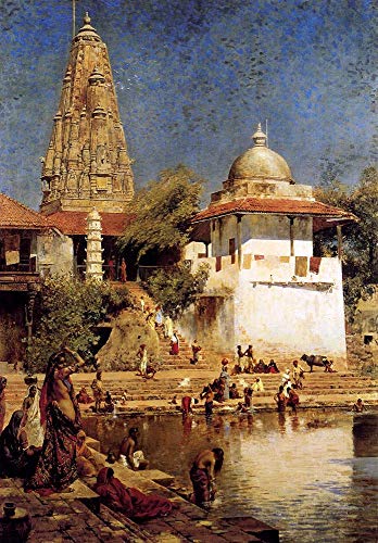 Peinture à l'huile célèbre de Edwin Lord Weeks faite main pour salon chic