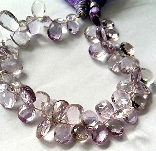 Améthyste rose LKBEADS perles poire facettées sans défaut pour création de bijoux