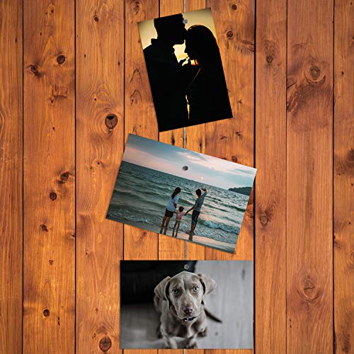 COM-FOUR® Set of 2 Photo Wire Rope with 24 Magnets, Approx. 200 cm x 1.2 mm, Made of Metal - Image 2