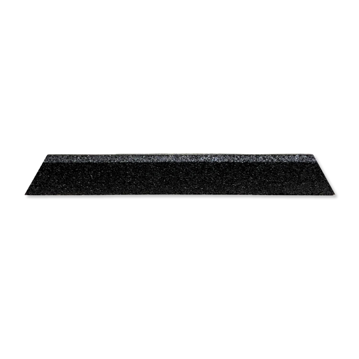bepco Rampa para bordillos con inclinación en Ambos Lados, 100 x 25 x 10 cm, de Goma (Negro), rampa de umbral de Puerta, con Arandelas integradas en la rampa para su fijación.