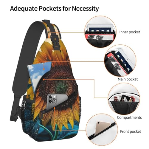 Bolso bandolera tipo sling para exteriores y trekking miniatura 3