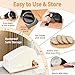 CAWIU Upgraded Manual Bread Slicer for Homemade Sourdough Bread - Adjustable Thickness Bread Cutter with Hand Crank, Suction Cups, Slicing Guide, Scale Line & Cover, for Perfect Even Slices (Black)