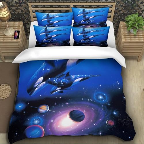 Parure de lit orques anti-acarien housse de couette zippée microfibre 140x200 - 5