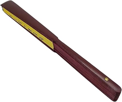 Çin Bambu Keten Kumaş Yelpaze CK03 Büyük Boy 60cm No.3