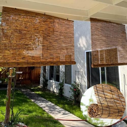 Store enrouleur extérieur bambou naturel résistant pour balcon 90 x 150 - 3