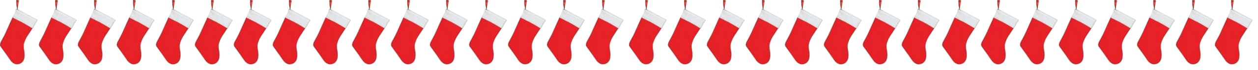 SHATCHI Christmas Santa Stocking Red Felt Hanging Sack Xmas Fireplace Hanging Santa Socks Plush Holiday Party Gifts Bag Decoration