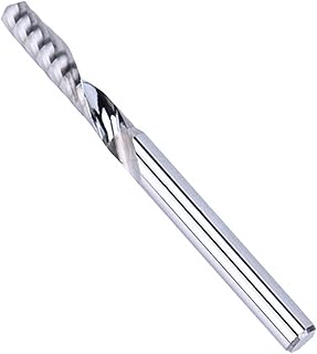 BERWENNY 3.175mm Shank Tungsten Carbide 1 Flute Spiral Milling Cutter Engraving Machine CNC Tool End Mill for Plywood Wood (Dimensions : D00303)