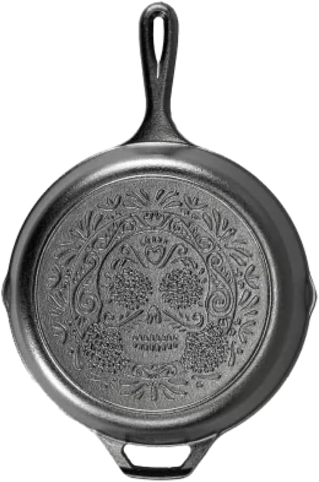 Lodge Seasoned Cast Iron Sugar Skull Skillet