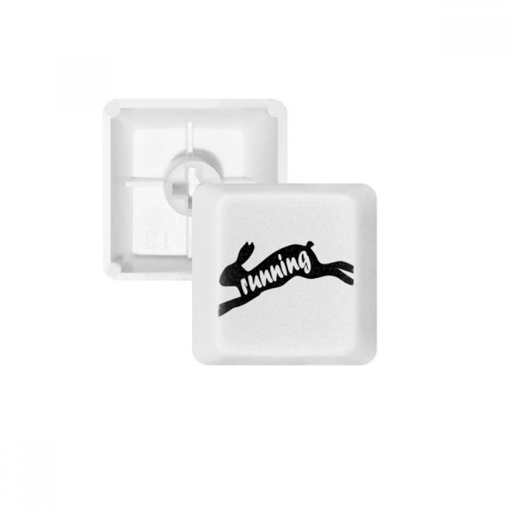 Keycaps pour clavier mécanique PBT haute densité profil OEM blanc - 4