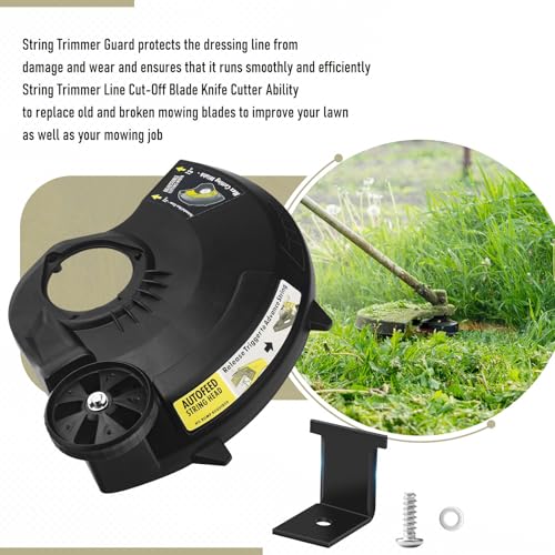 351122001 String Trimmer Guard Assembly & String Trimmer Line Cut-Off Blade Kit for Ryobi Guard P2008 P2008VNM Trimmer/Edger - Replacement Grass Deflector