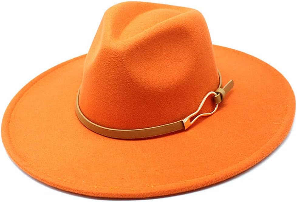 Fedora Hat Women Big Wide Brim Vintage Khaki Felted Jazz Hat Formal Dress Cap Sombreros De Mujer