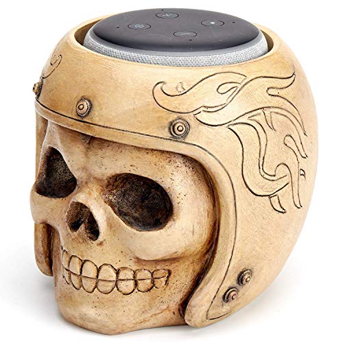ArtizStudio Echo Dot Stand,Smart Speaker Stand Holder for Echo Dot 3rd Generation,Speaker Holder,Skull Statue Crafted,Home,Offfice,Living Room Decorations