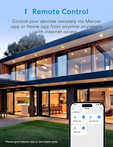 Image of meross 3 Way Smart Dimmer Switch Kit | Supports Apple Home, Alexa, Google Assistant, SmartThings, 2.4GHz Wi-Fi, Neutral Wire Required, Remote Control Schedule