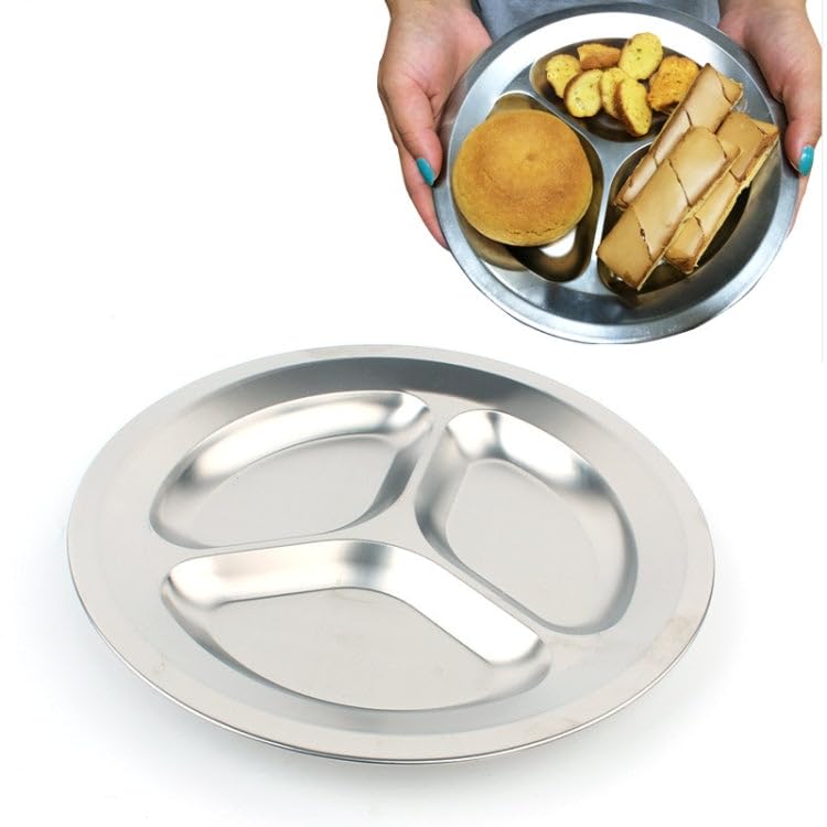 Picnic 3 Grid Round Plate Outdoor Barbecue Non-Magnetic 201 Stainless Steel Grid [Late-picture-30
