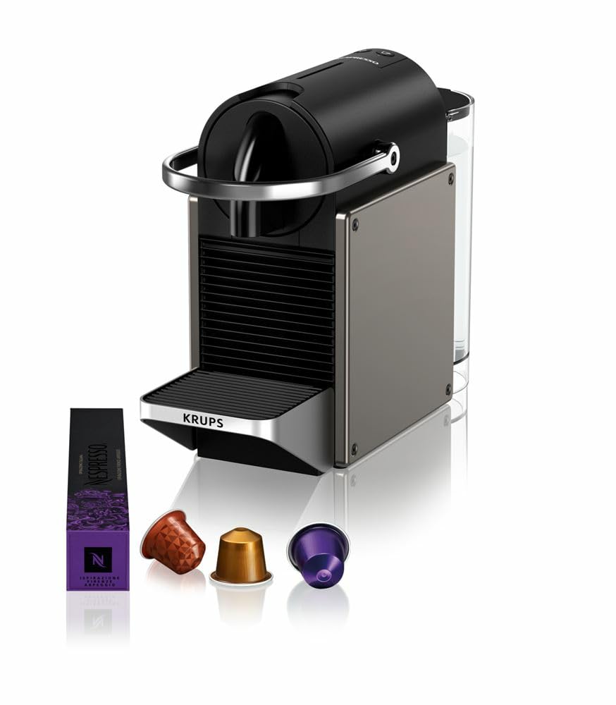 Nespresso Macchina da caffè Krups Pixie Titanio YY5290FD