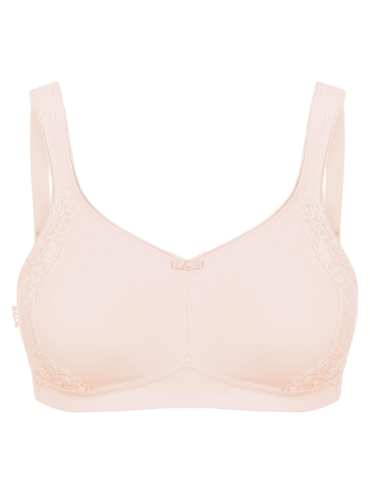 SUSA Minimizer biustonosz damski bez fiszbin I London I biustonosz damski o kroju minimalizującym, optycznie zmniejsza piersi, uformowane miseczki, szerokie ramiączka, Soft Peach, 85H
