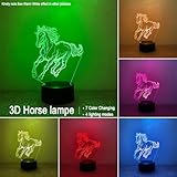 Zoom IMG-2 birbann lampada cavallo 3d effetto Zoom IMG-2 birbann lampada cavallo 3d effetto