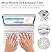 Keyboard Case for Samsung Tab S9 FE/S9 5G 2023, Galaxy Tab S9FE 10.9inch Keyboard with Smart Case, Magnetic Bluetooth Key Board for Samsung S9 11in Tablet, Slim Folio Case with Pen Holder, Gray White