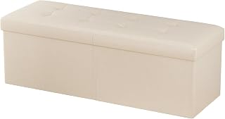JIUYOTREE Foldable Storage Ottoman Bench