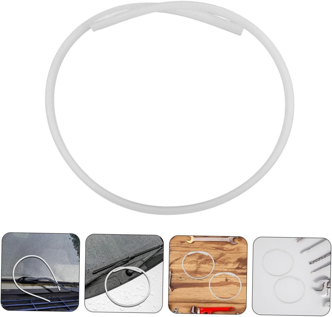 MAGICLULU 5pcs Wiper Strip Windscreen Wipers for Cars Silicone Refill Windshield Refills Automotive Replacement Windshield s Window White
